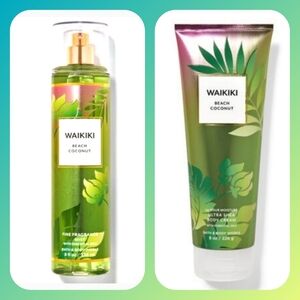 🍃 WAIKIKI BEACH COCONUT ULTRA SHEA BODY CREAM & FINE FRAGRANCE 🍃